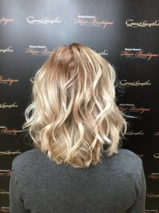 blonde hair colour at melanie richards hair salon peterborough