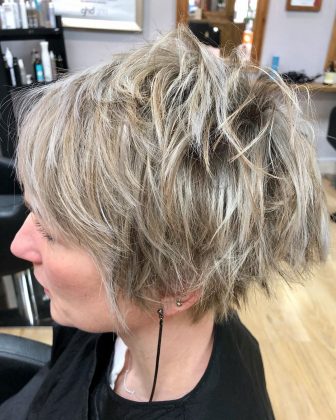 short pixie crops at melanie richards hair boutique and tanning salon in peterborough