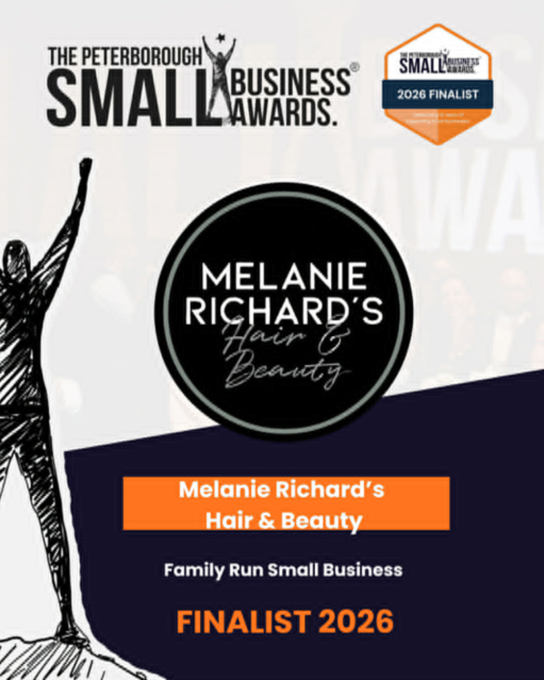 Melanie Richard's Hair & Beauty Salon, Peterborough Small Business Awards Finalists 2026