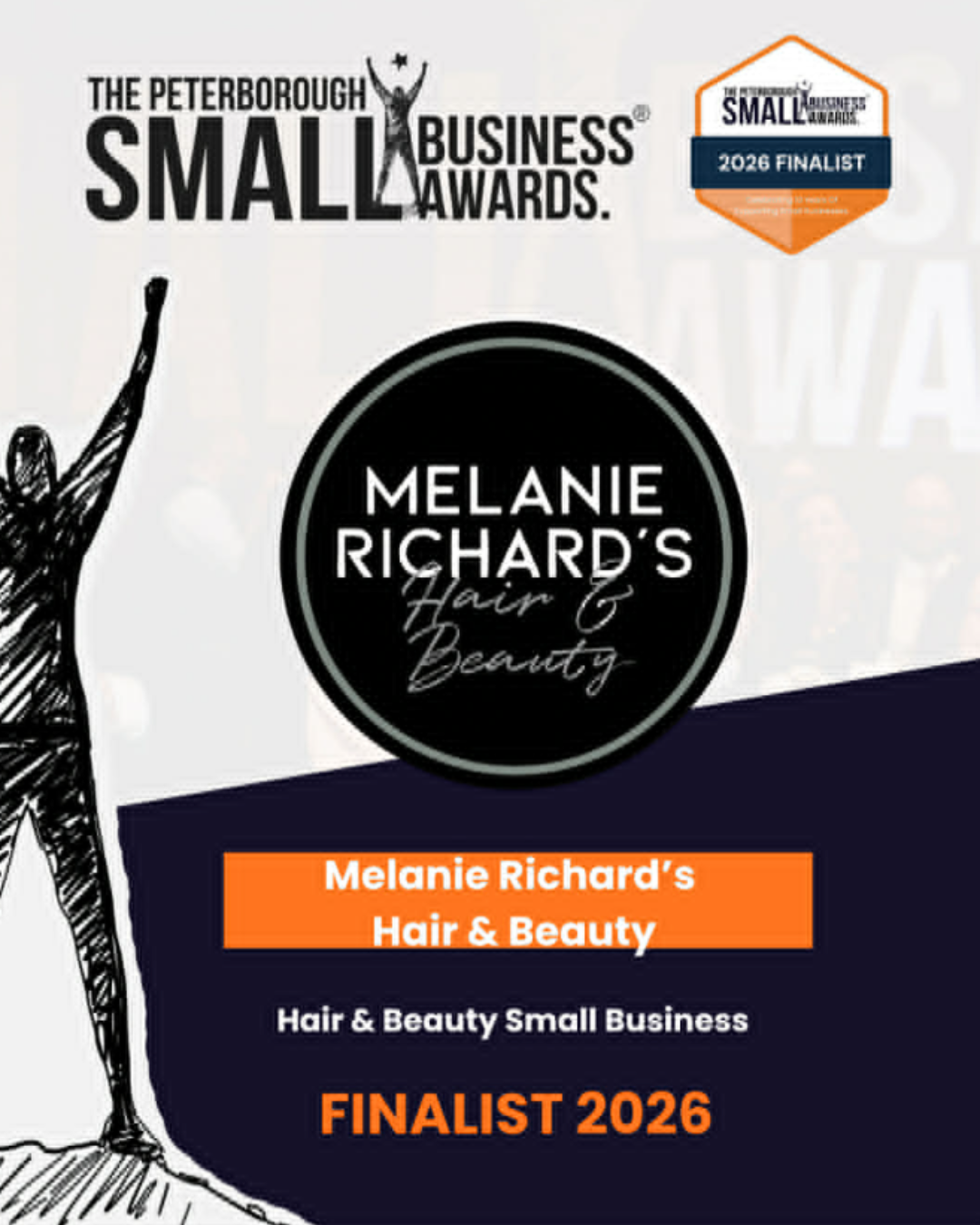 Melanie Richard's Hair & Beauty Salon, Peterborough Small Business Awards Finalists 2026