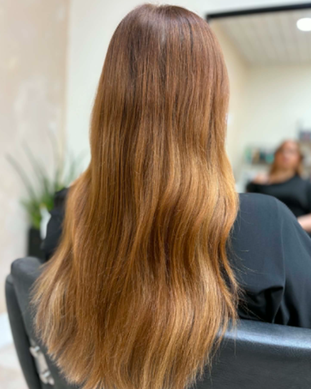 after a professional hair extension transformation at melanie richards hair salon in peterborough