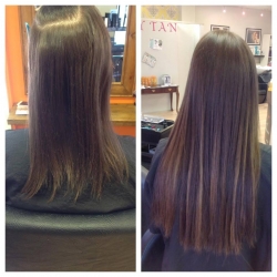 Hair Extensions Before and After